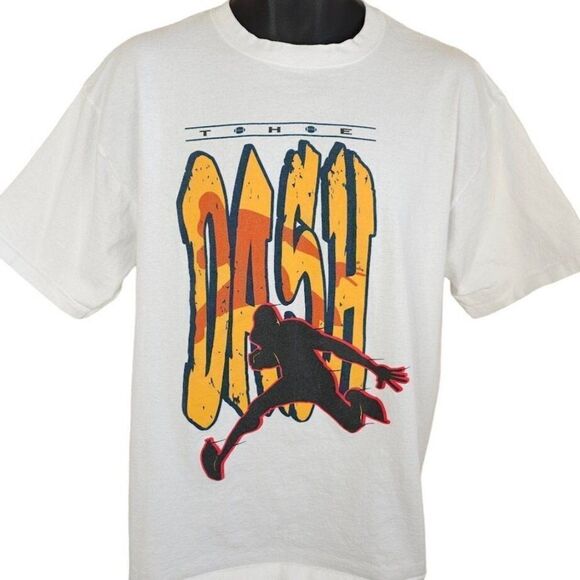 NFL Air It Out T Shirt Mens Size Large Vintage 90s 4 On 4 Flag Football Dash - Picture 1 of 8